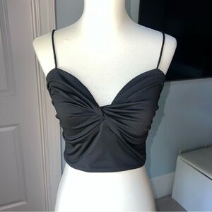 Lovers + Friends Black Crop Top